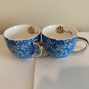 Lilly Pulitzer Floral Mugs